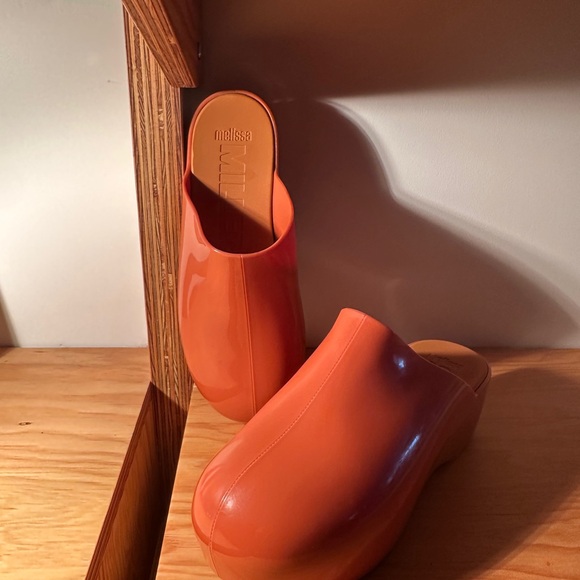 Simon Miller Melissa bubble clog orange size 8 - Picture 2 of 5